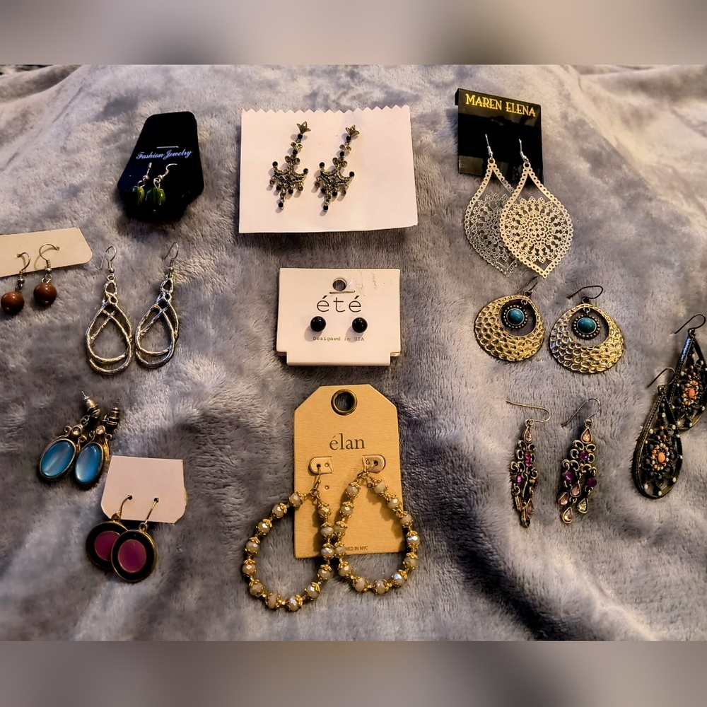 Multiple Earring Bundle Paparazzi, Boutique 9, Vivienne Westwood, Etc.